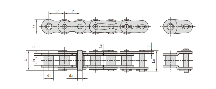   A Series Roller Chains   