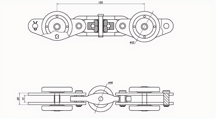   Accumulation roller chains   