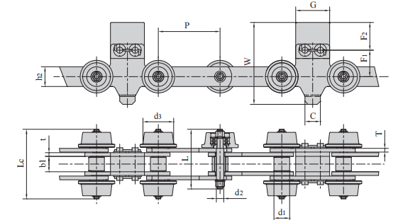   Automobile Production Line Chains   