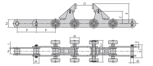   Automobile Production Line Chains   