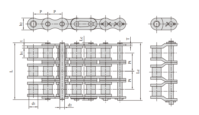  B Series Triplex Roller Chains   
