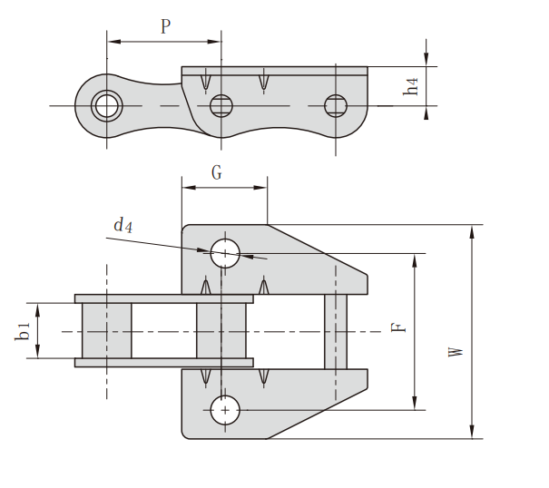   C Type And CA Type Steel Agricultural Chain Attachment   