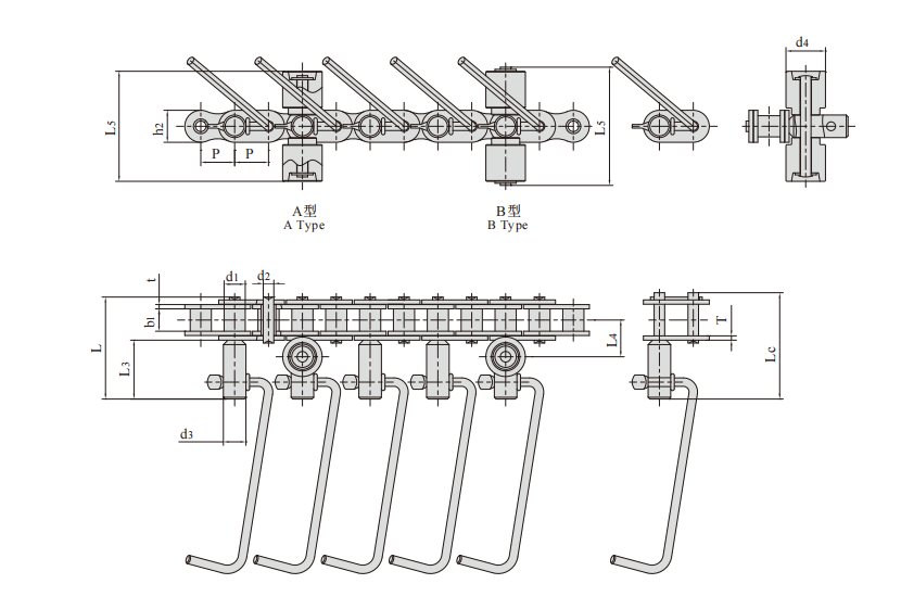   Conveyor Chains for Sausage Production   
