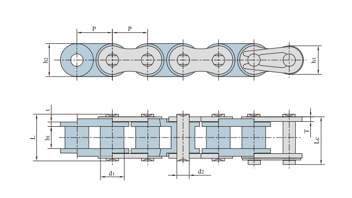   Corrosion Resistant Short Pitch Roller Chains   