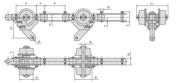   Double Hinged Conveyor Chains   