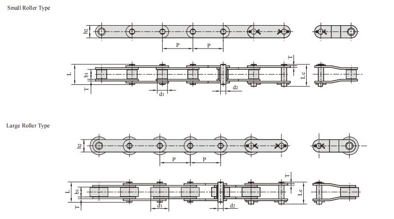   Double Pitch Conveying Roller Chain   