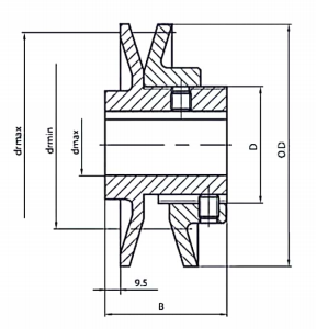   FB Adjustable Speed V-pulleys   