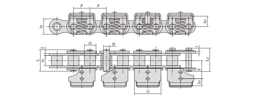   Gripper Chains for Food Packaging Machinery   