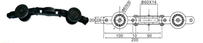   Heavy Duty Drag Chains   