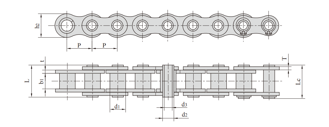   Hollow Pin Conveyor Chains   
