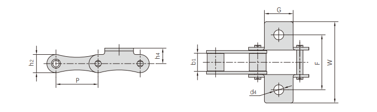   S Type Steel Agricultural Chains   