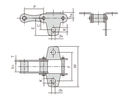   S Type Steel Agricultural Chains   