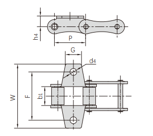   S Type Steel Agricultural Chains   