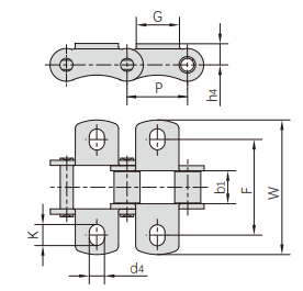   S Type Steel Agricultural Chains   