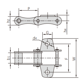   S Type Steel Agricultural Chains   