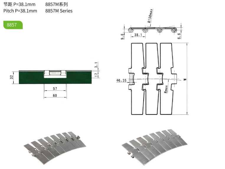   SS8157 Heavy Duty Single Hinge Straight Running   