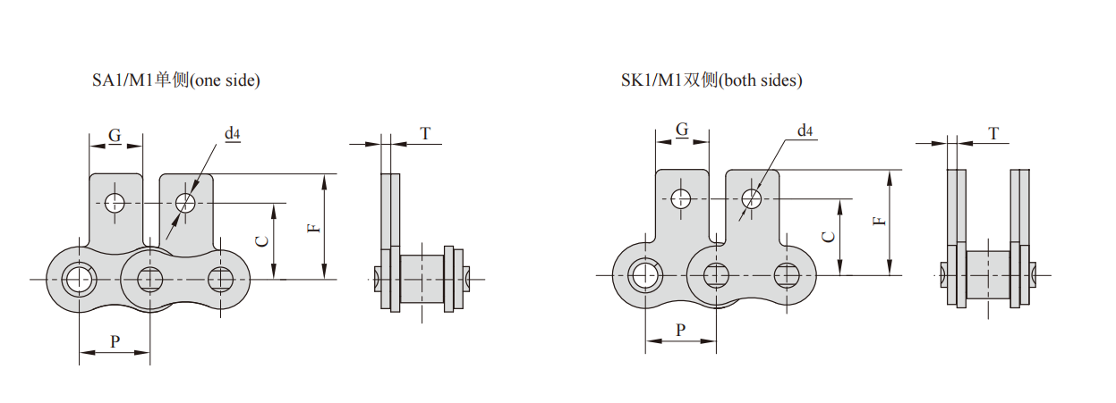   Stainless Steel Double Pitch Roller Chains   