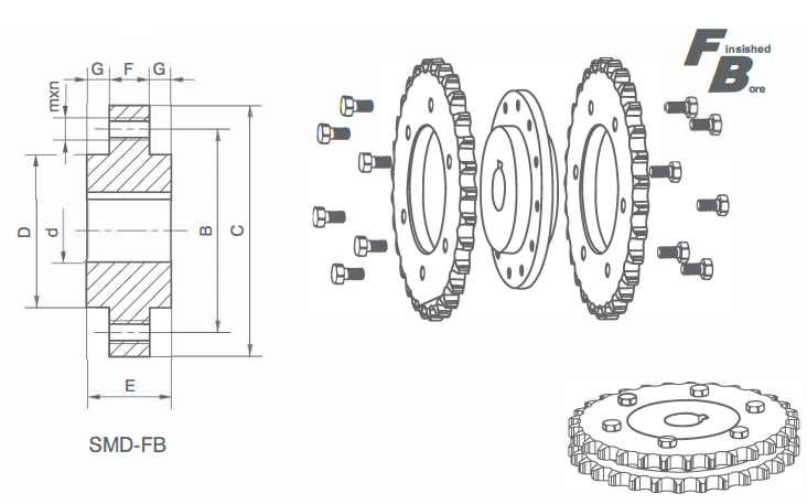   Steel Hubs For Split Taper Bushings   