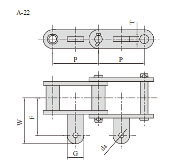   Steel Sleeve Chain for Engieering   