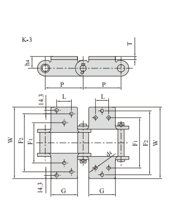  Steel Sleeve Chain for Engieering   