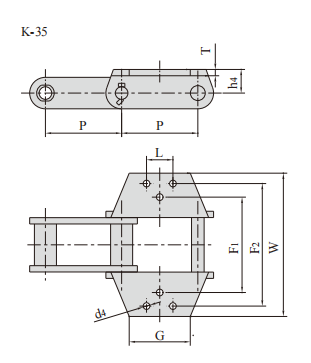   Steel Sleeve Chain for Engieering   