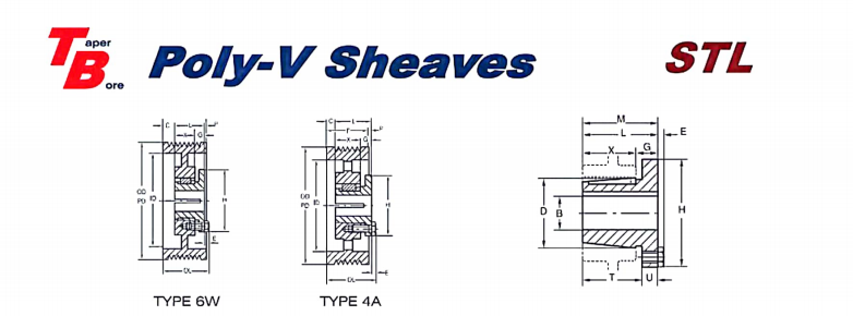   STL Multi-Wedged Poly-V Sheaves   