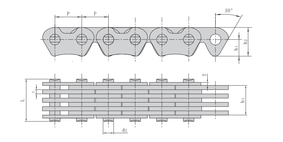   Timing silent chains for automobile engine   