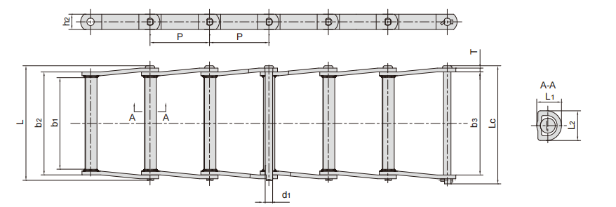   Welded-steel-type Drag Chains   