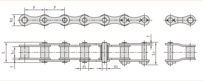   ZGS38 Combine Harvester Chains   
