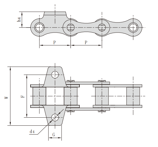   ZGS38 Combine Harvester Chains   