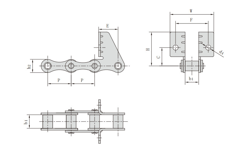   ZGS38 Combine Harvester Chains   