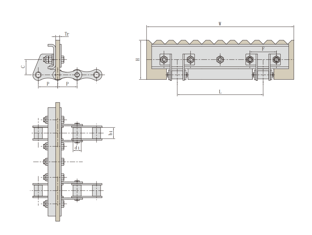   ZGS38 Combine Harvester Chains   