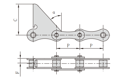   ZGS38 Combine Harvester Chains   